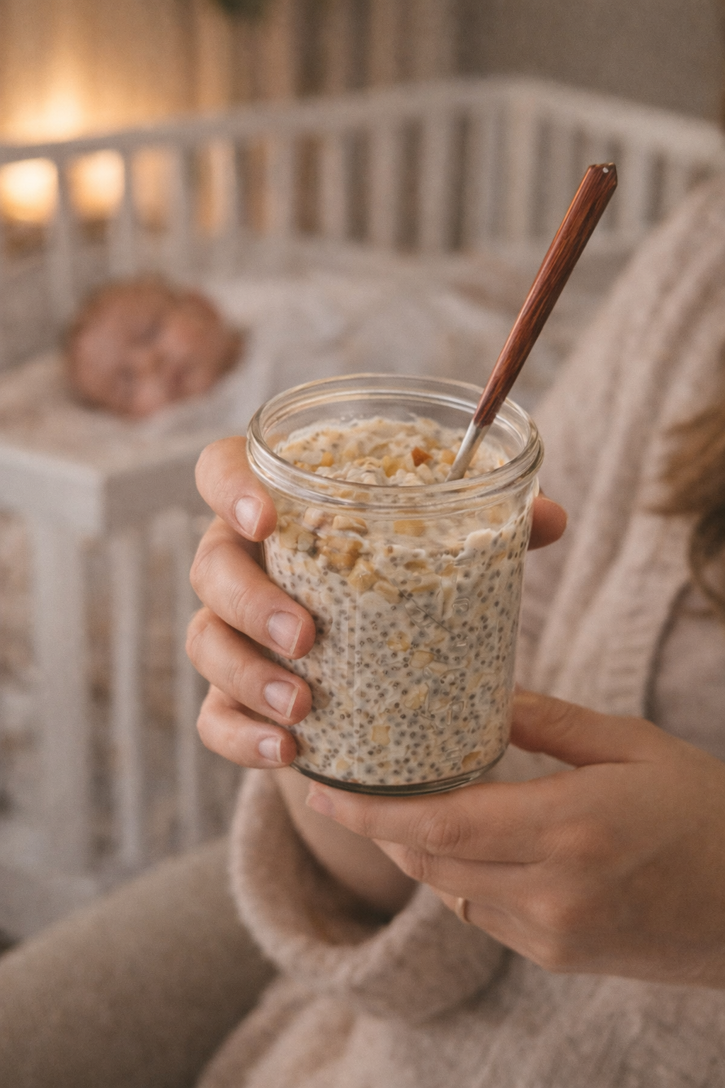 🍏 Overnight Oats – Apple & Cinnamon (50 g)