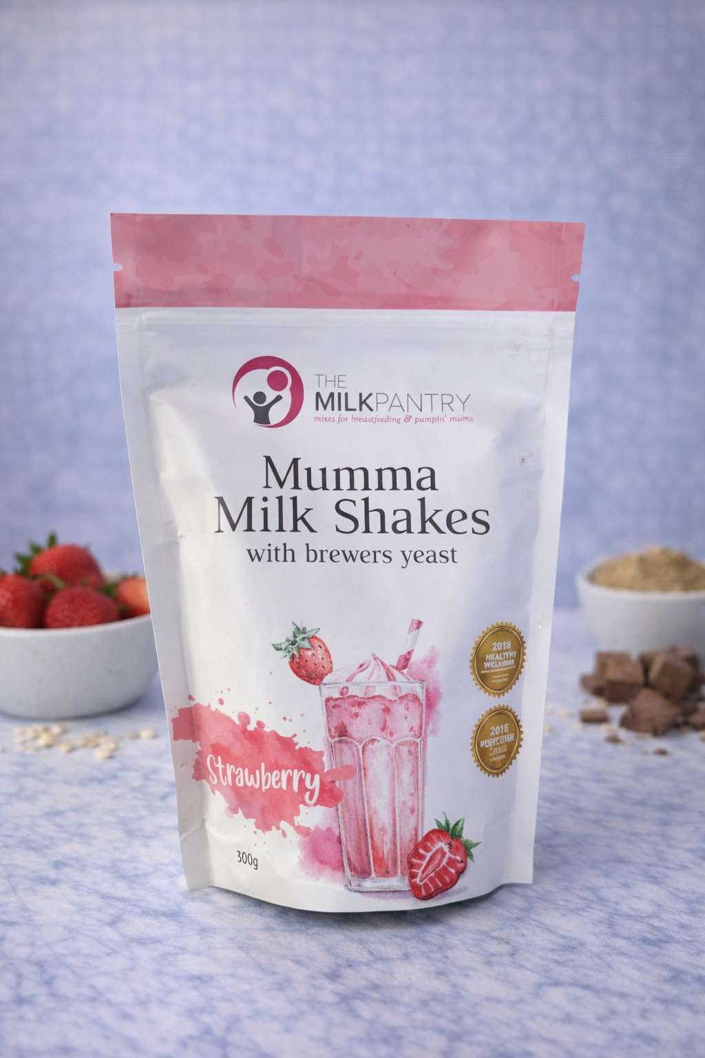 Mumma Shakes – Strawberry 300g 🍓🥤