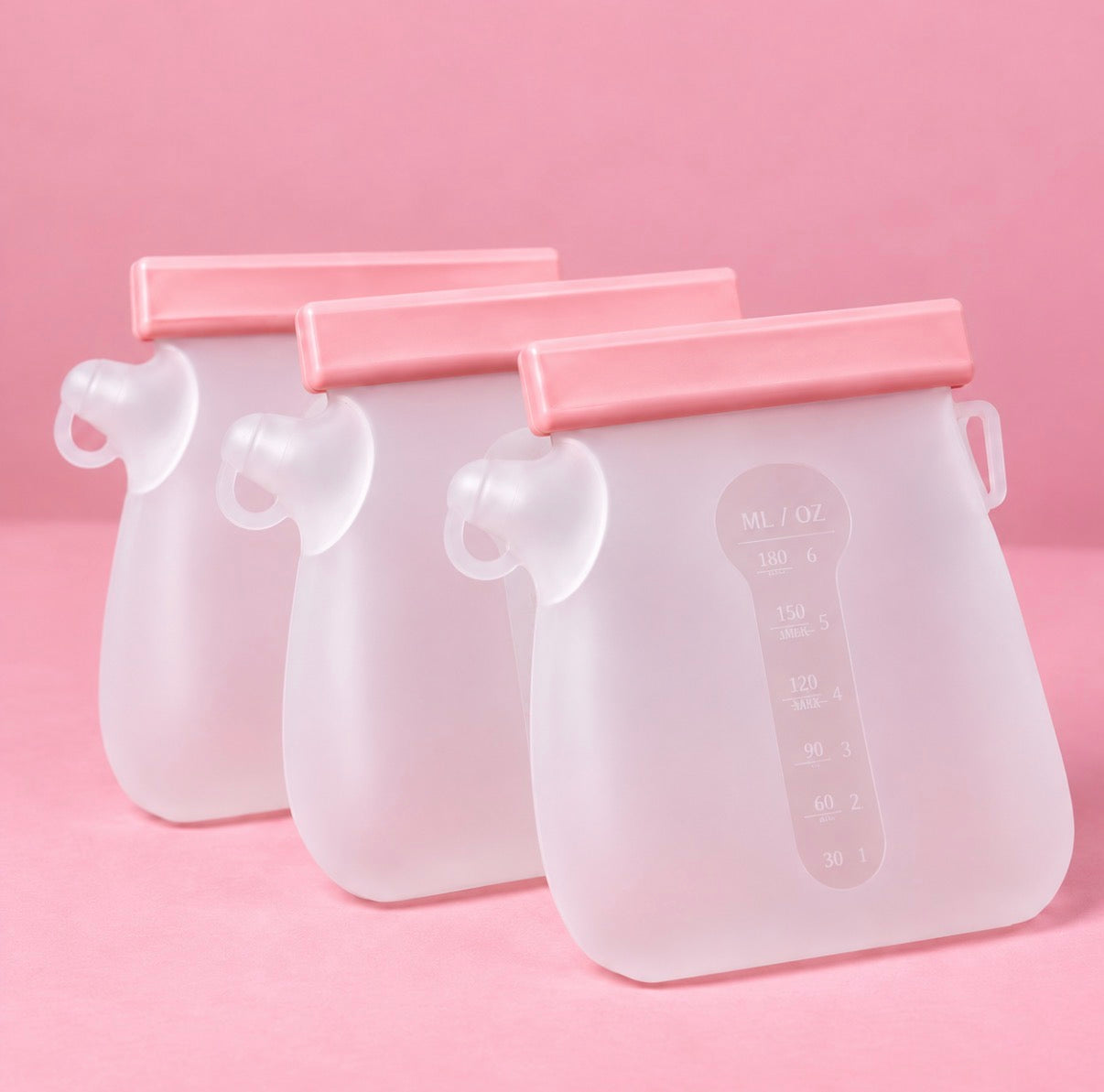 Milk Magic Reusable Silicone Milk Storage Bags – 3 Pack