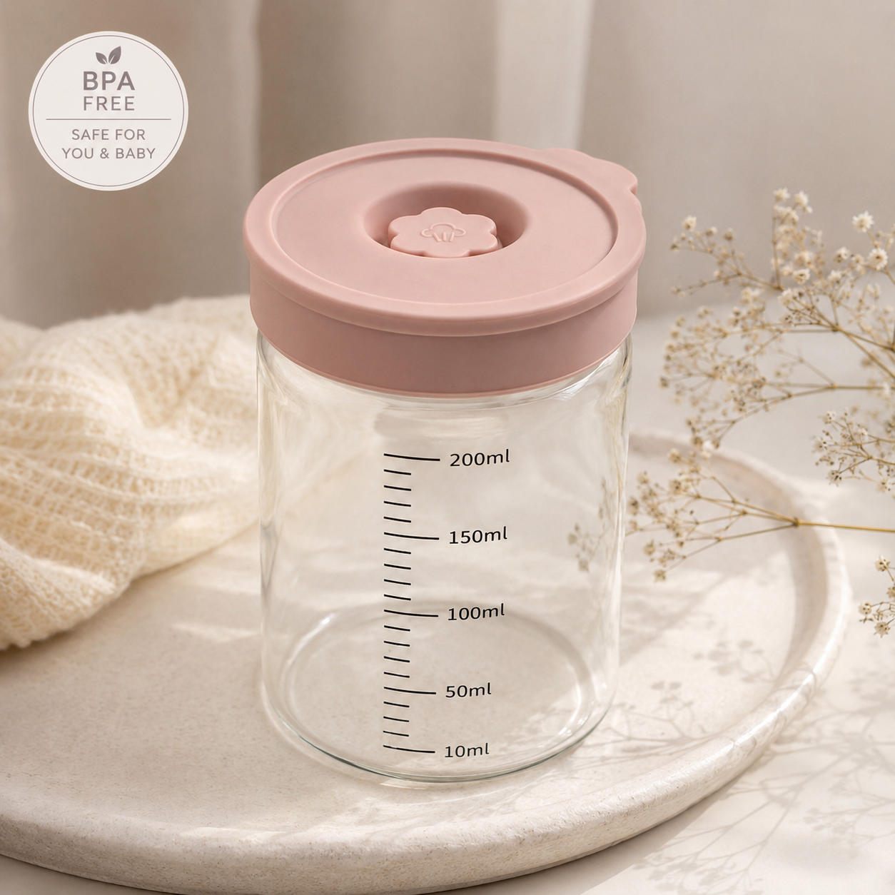 Mumma's Got Milk™ Glass Breast Milk Storage Container 200ml